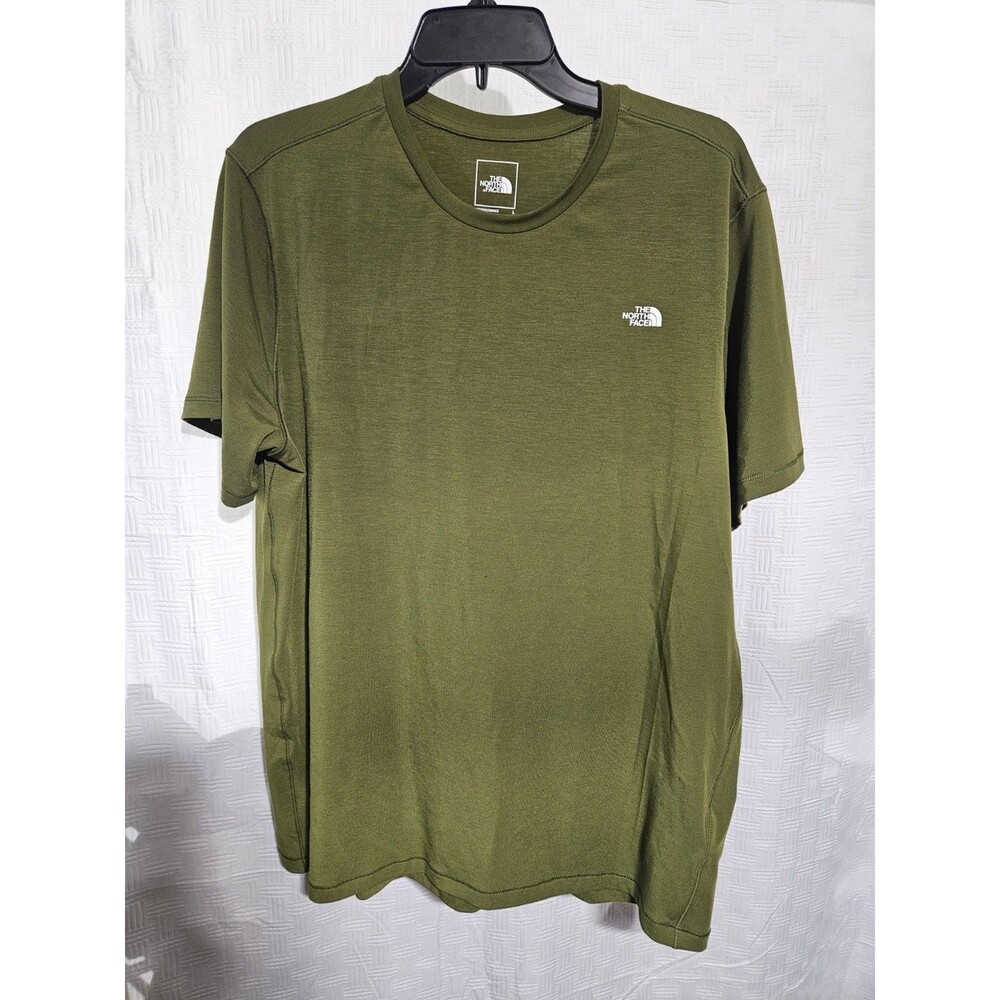 Sz L - North Face t shirt men Green